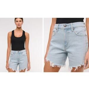 Womens Abercrombie & Fitch High Rise Dad Short Size 6/28